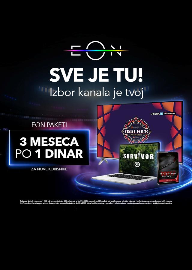 Nova EON akcija, svi paketi prva 3 meseca po jedan dinar mesečno